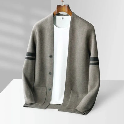 Men’s Button-Front Knit Cardigan