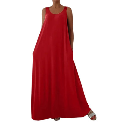 Women’s Sleeveless Flowy Maxi Dress