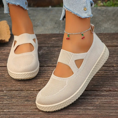 Women’s Breathable Knit Slip-On Casual Comfort Shoes