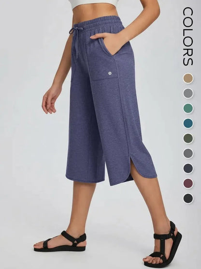 Women’s Wide Leg Active Capri Pants