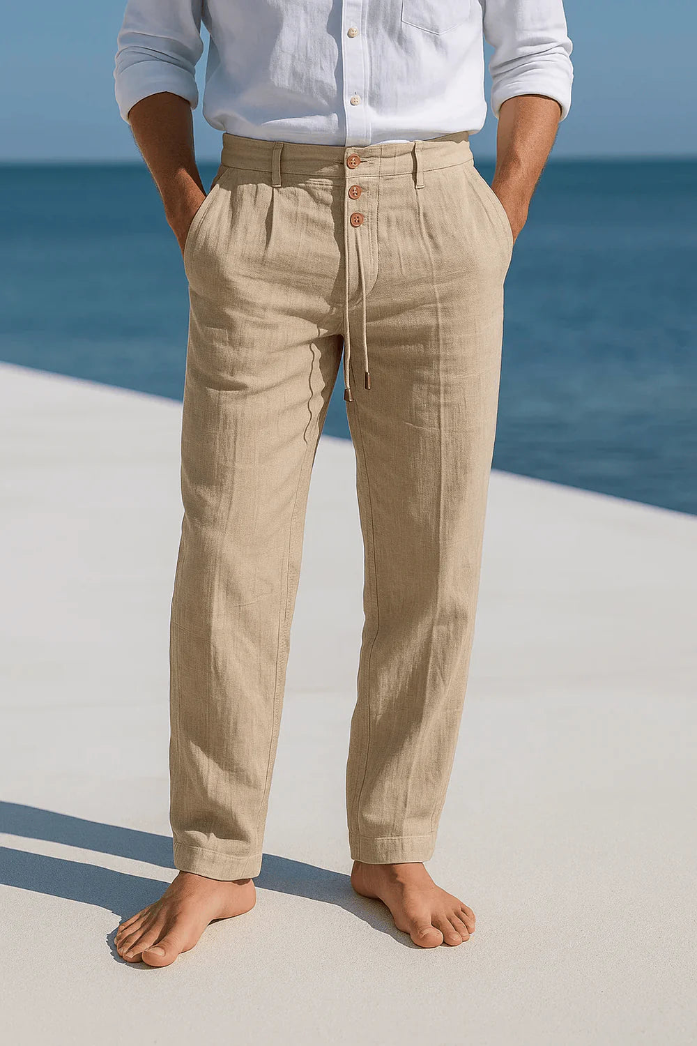 Men's Lightweight Breathable Linen Pants