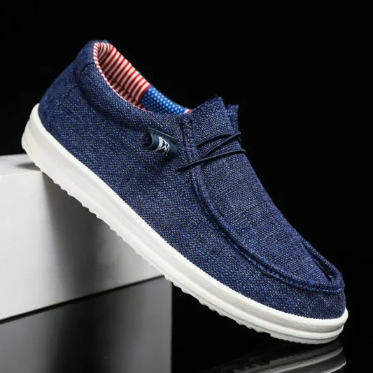 Men’s Lightweight Canvas Slip-On Loafers