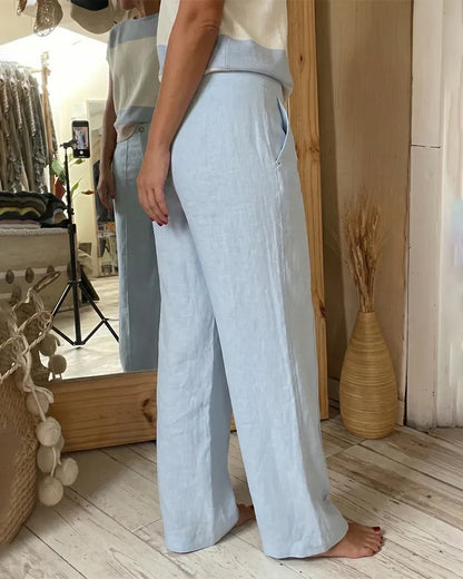 Women’s Front Crease Wide Leg Pants