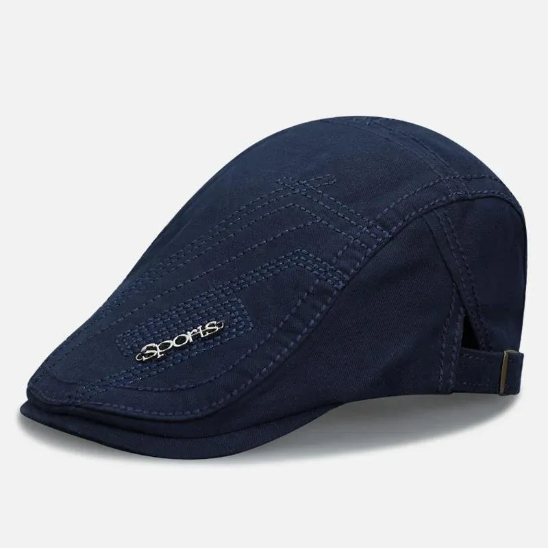 Men’s Classic Flat Cap Breathable Adjustable Hat