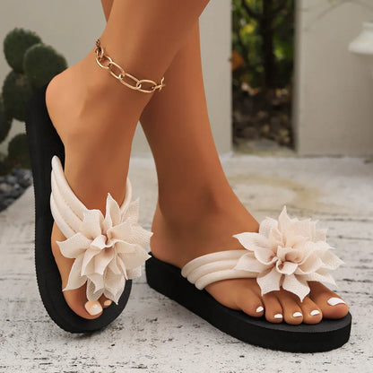 Women’s Floral Platform Slide Sandals