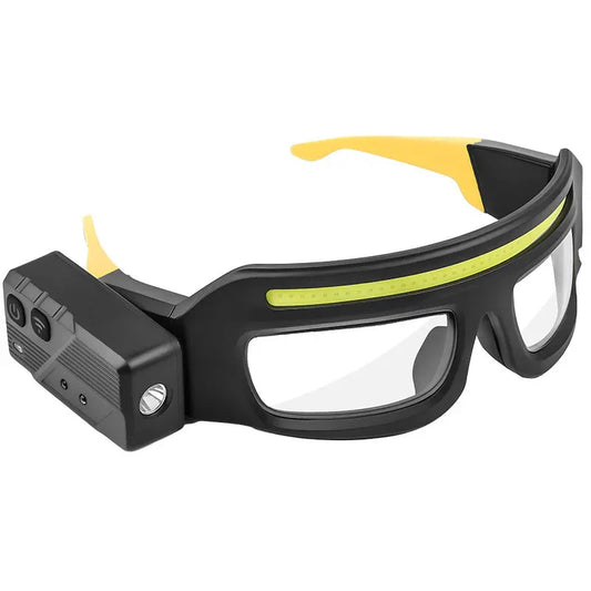 Rechargeable Motion Sensor LED Headlamp Glasses for Hands-Free Work