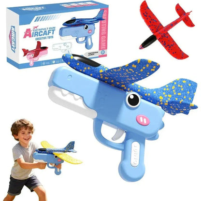 Kids Dinosaur Foam Glider Launcher Toy