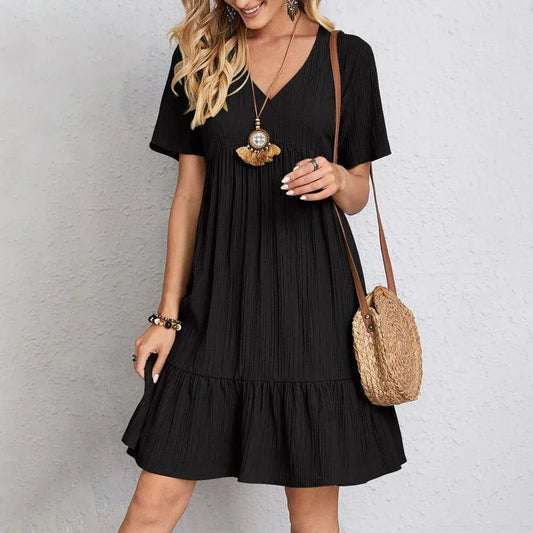 Women’s Relaxed Fit Tie-Waist Midi Dress