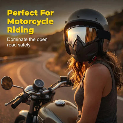 Motorcycle Riding Goggles Face Shield Mask