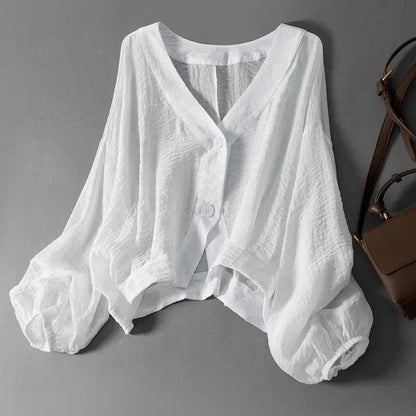 Harper Lightweight Button Front Blouse
