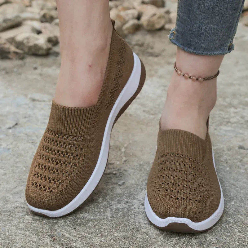 Women’s Breathable Knit Slip-On Shoes