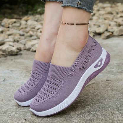 Women’s Breathable Knit Slip-On Shoes