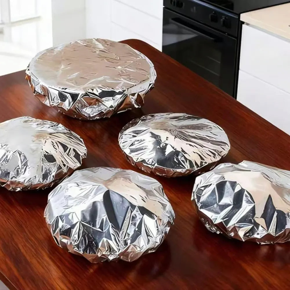 30-Piece Reusable Aluminum Foil Heat Retention Food Covers