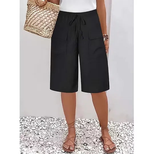 Women’s Drawstring Bermuda Shorts