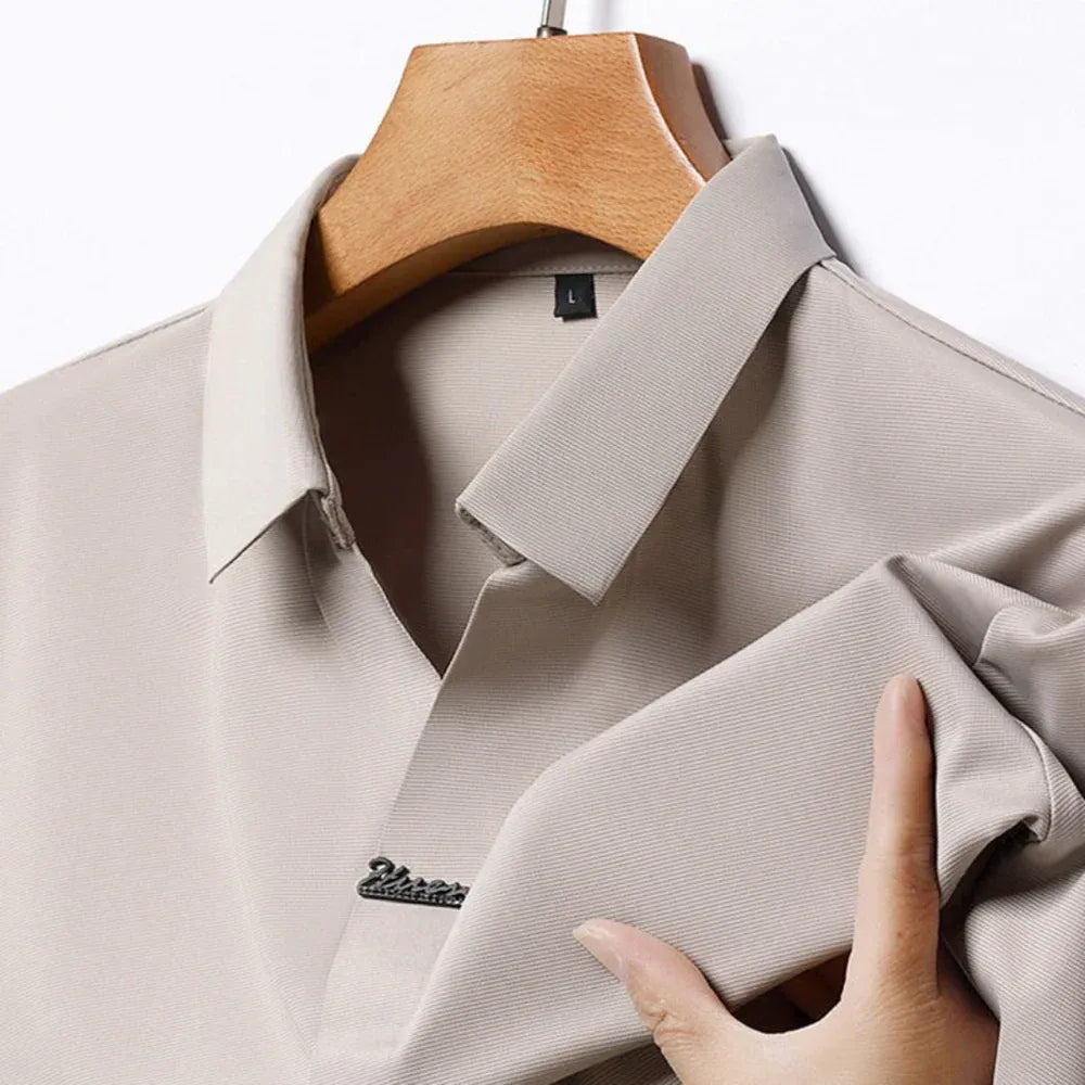 Men’s Wrinkle-Resistant Short-Sleeve Polo Shirt