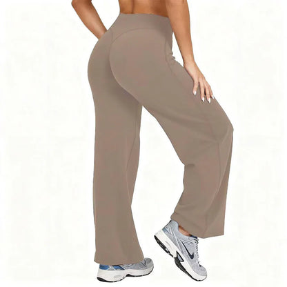 Women’s High-Waist Stretch Wide-Leg Yoga Pants