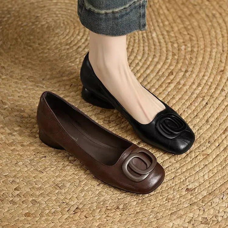 Women’s Buckle Accent Comfort Flats