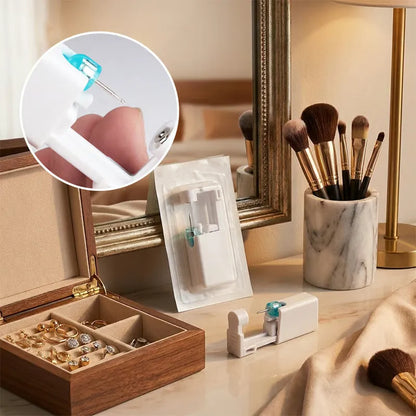 Disposable Ear Piercing Kit with Stud Earrings