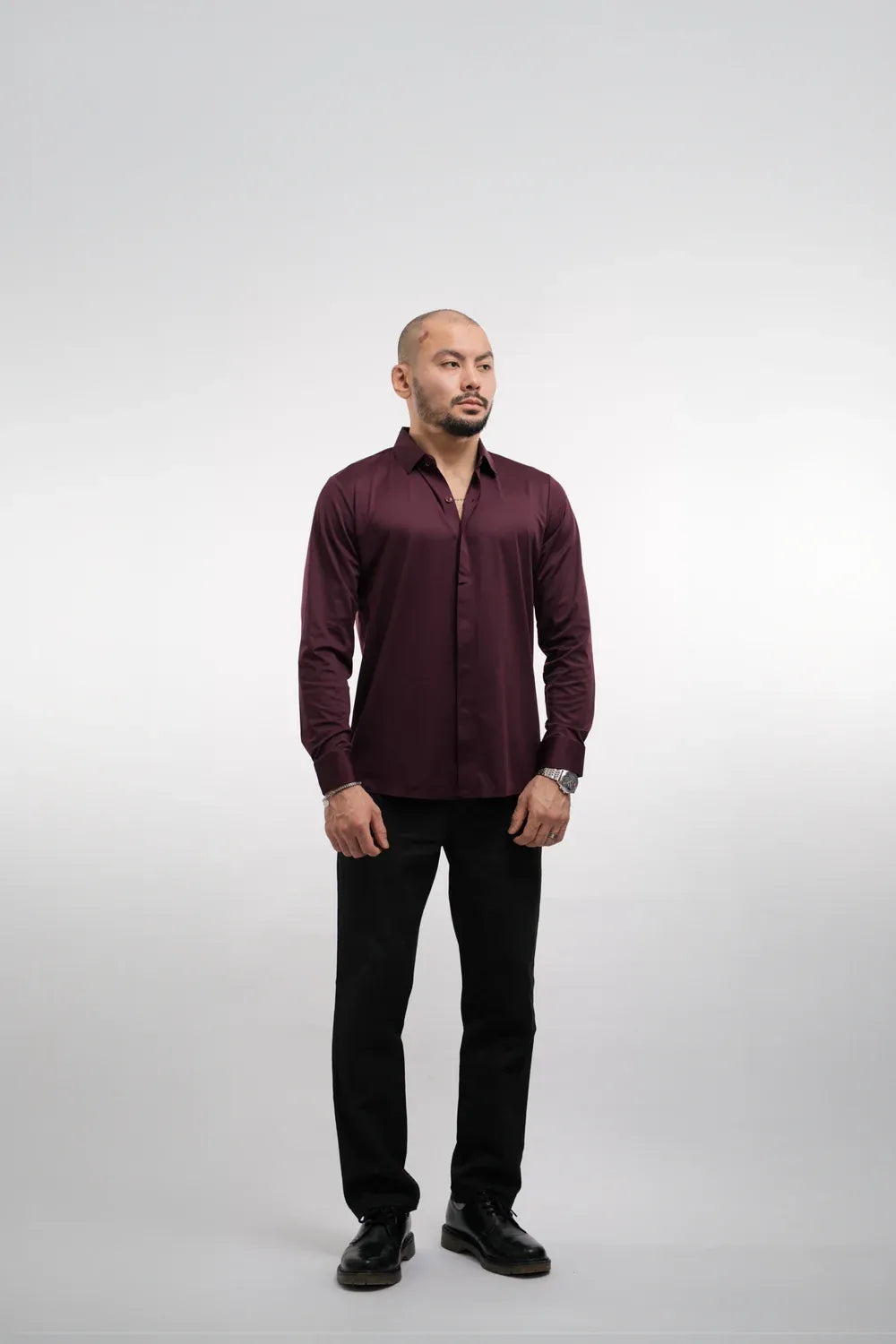 Men’s Wrinkle-Resistant Long-Sleeve Dress Shirt