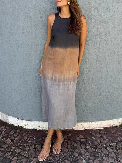 Women’s Ombre Sleeveless Midi Dress