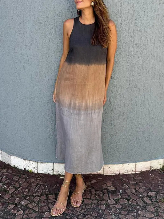 Women’s Ombre Sleeveless Midi Dress