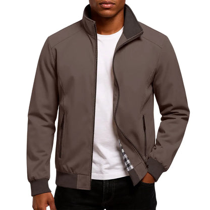 Casual Zip-Up Bomber Jacket