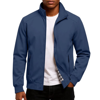 Casual Zip-Up Bomber Jacket