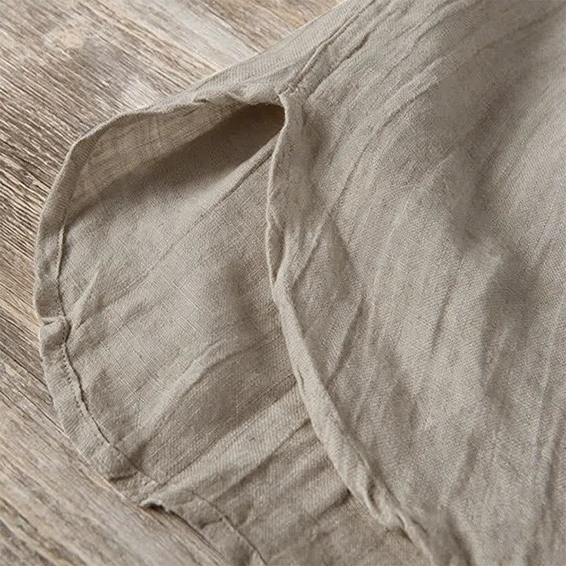 Men’s Rolled-Sleeve Henley Shirt