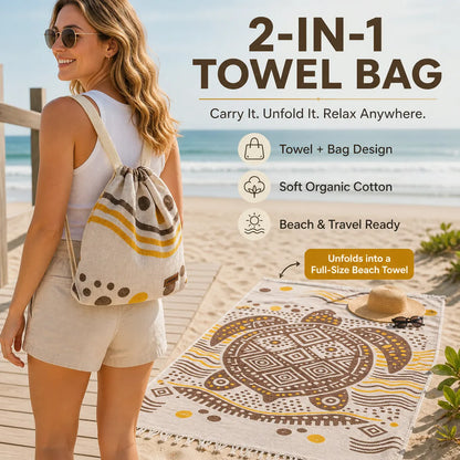 Women’s 2-in-1 Beach Towel Bag