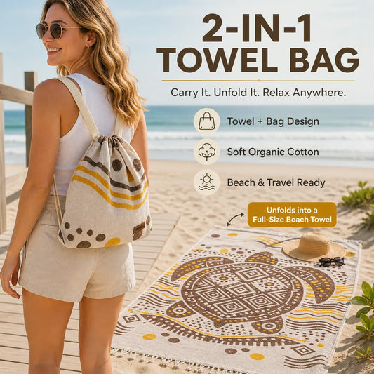 Women’s 2-in-1 Beach Towel Bag