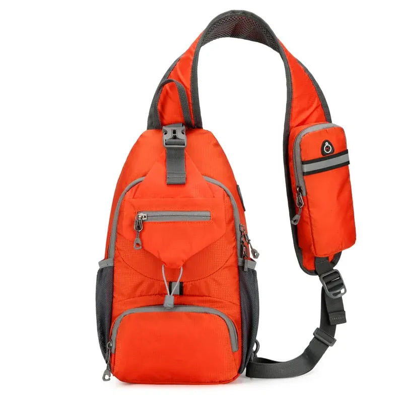 Foldable Multi Pocket Crossbody Sling Bag