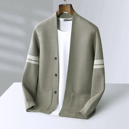 Men’s Button-Front Knit Cardigan