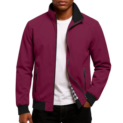 Casual Zip-Up Bomber Jacket
