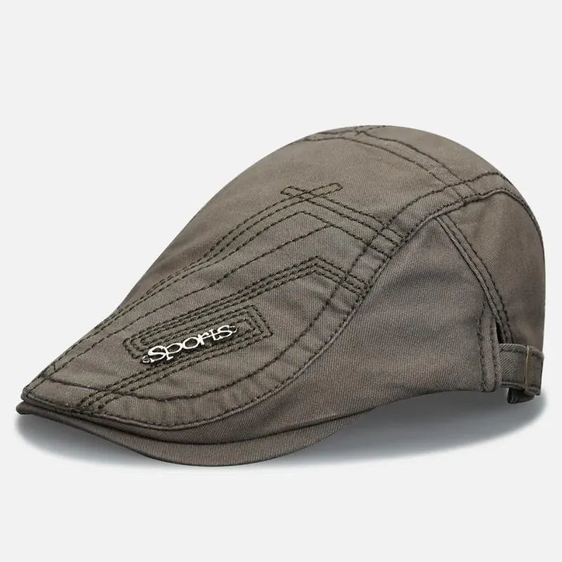 Men’s Classic Flat Cap Breathable Adjustable Hat