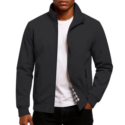 Casual Zip-Up Bomber Jacket
