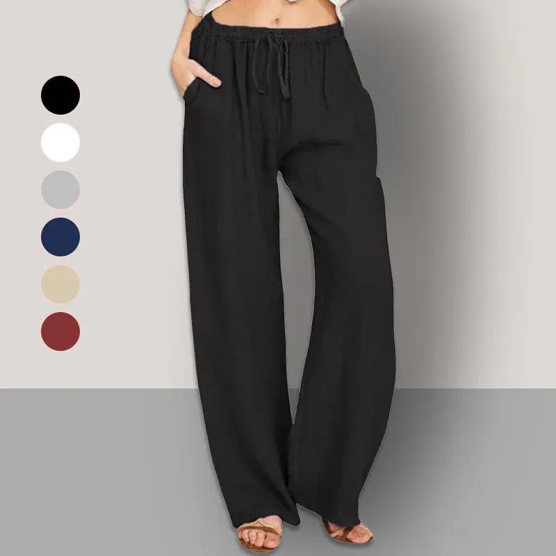 Women’s Lightweight Wide Leg Drawstring Pants