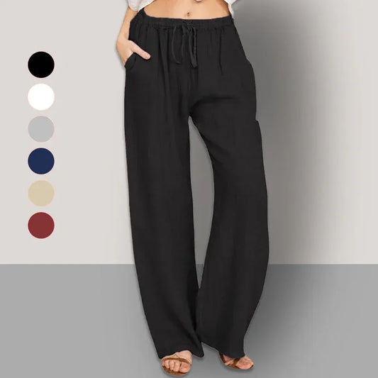 Women’s Lightweight Wide Leg Drawstring Pants