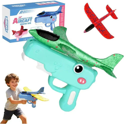 Kids Dinosaur Foam Glider Launcher Toy