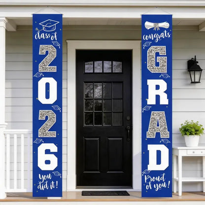 Class of 2026 Graduation Porch Banner Set