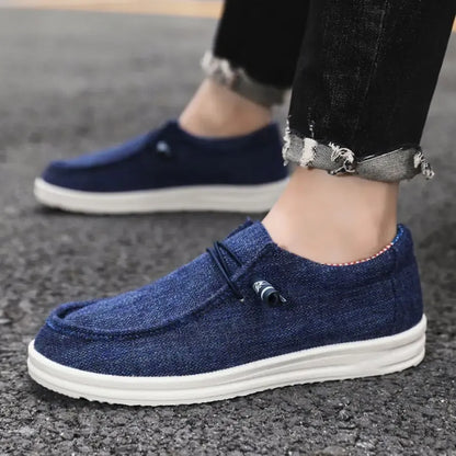 Men’s Lightweight Canvas Slip-On Loafers