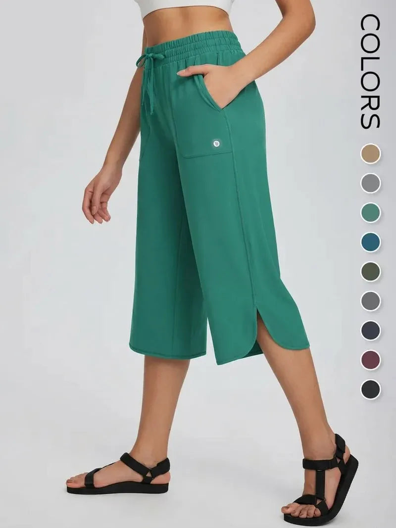 Women’s Wide Leg Active Capri Pants