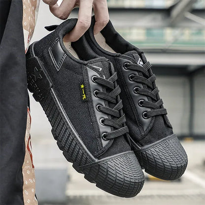 Men’s Rugged Low-Top Lace-Up Sneakers
