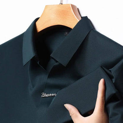 Men’s Wrinkle-Resistant Short-Sleeve Polo Shirt