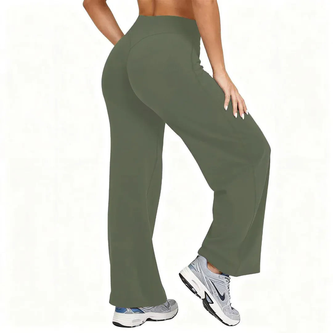 Women’s High-Waist Stretch Wide-Leg Yoga Pants