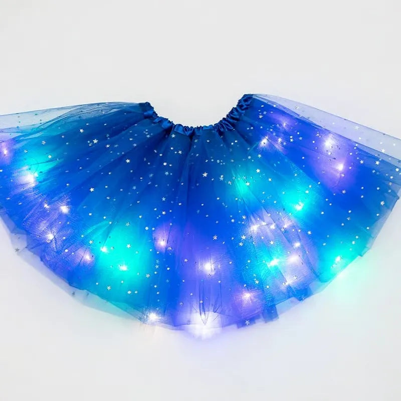 Girls’ Light-Up Star Tulle Tutu Skirt