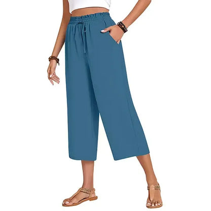 Women's Wide Leg Capri Pants
