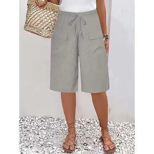 Women’s Drawstring Bermuda Shorts
