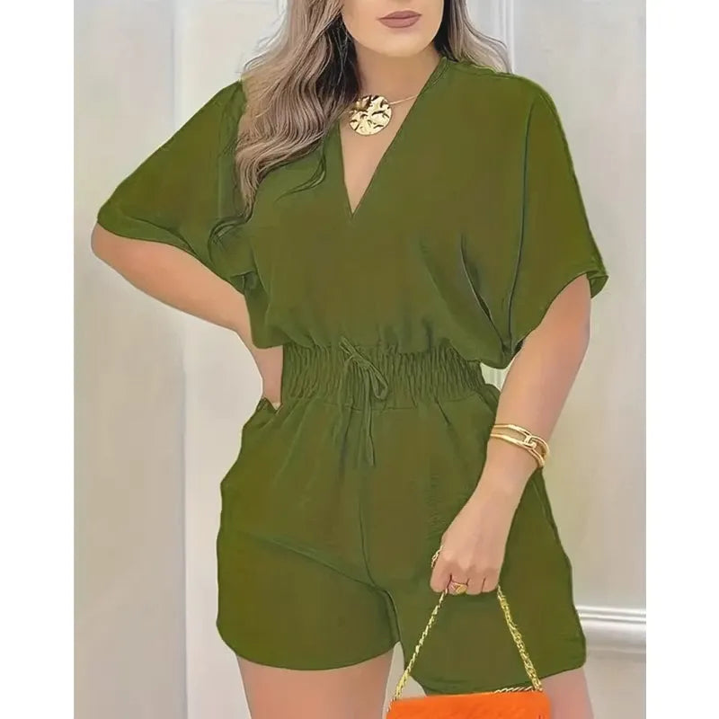 Women's Elastic Waist Romper