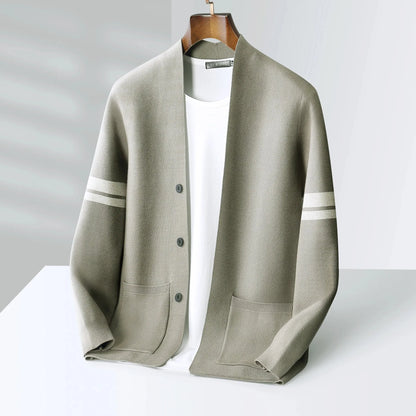 Men’s Button-Front Knit Cardigan