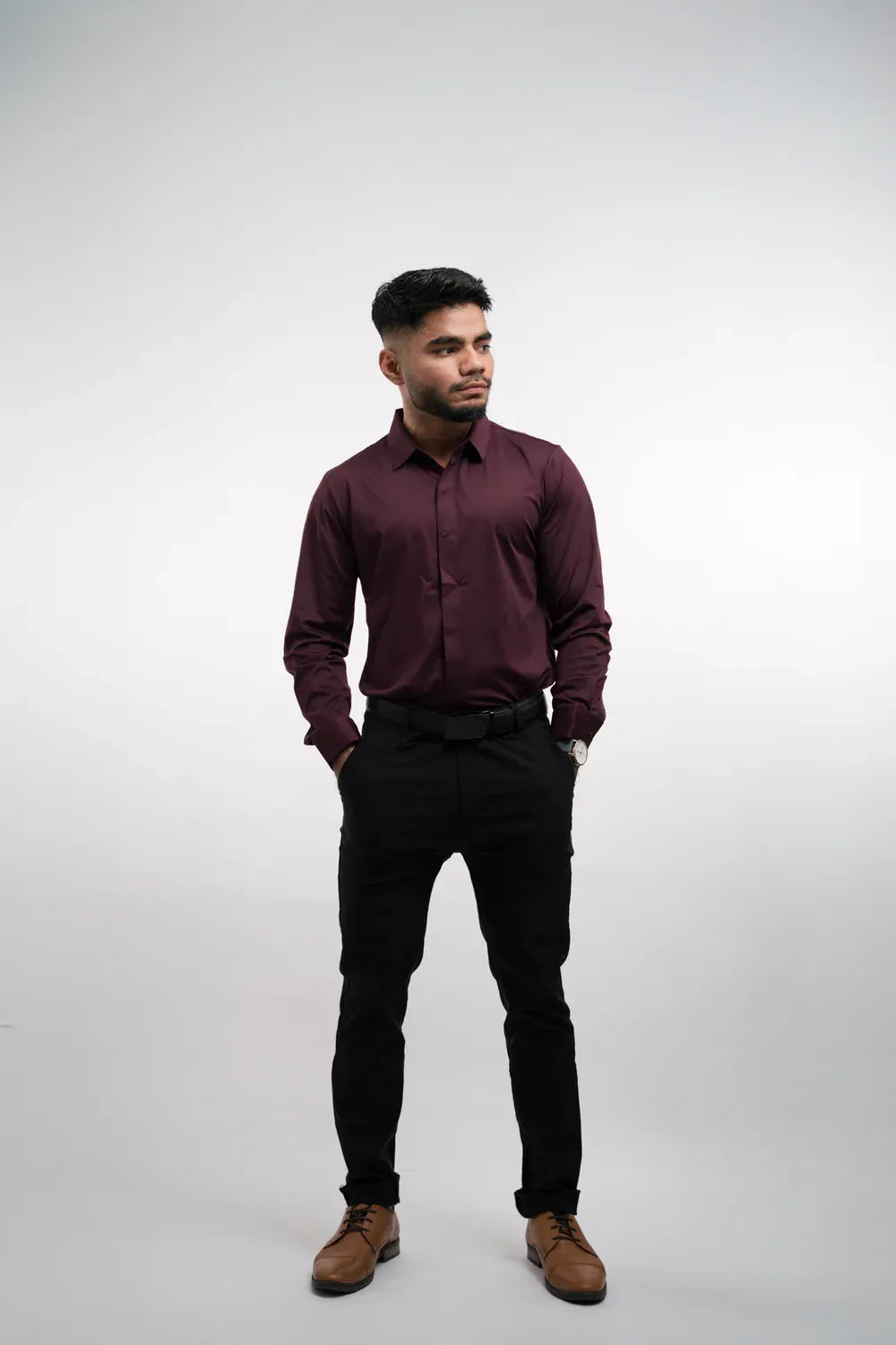 Men’s Wrinkle-Resistant Long-Sleeve Dress Shirt